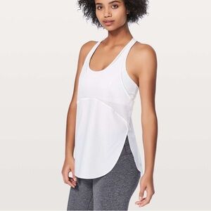 Lululemon Twist Around Tank *Light
Support 
White size 6